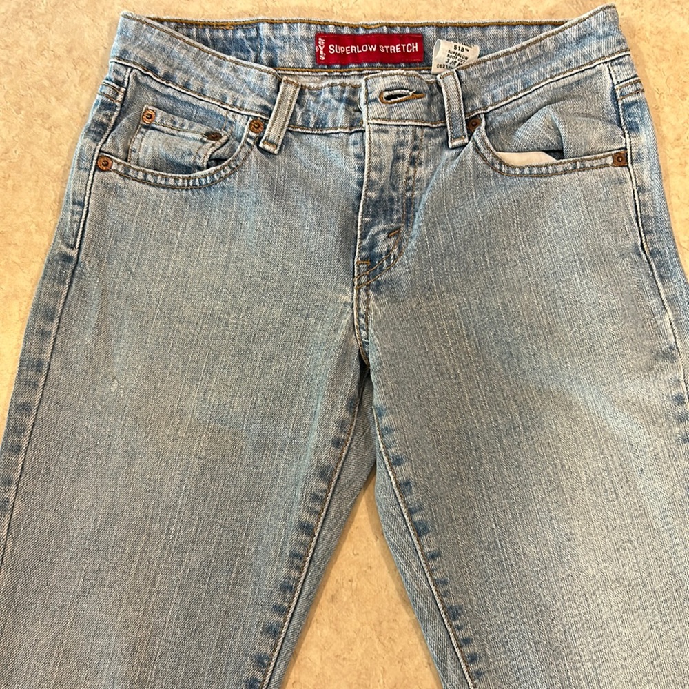 Levi’s super low stretch jeans, bootcut